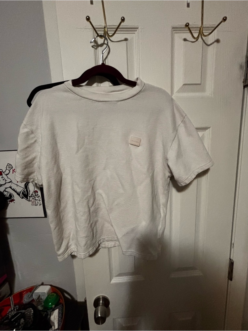 Men's Short Sleeve Waffle Tee - White